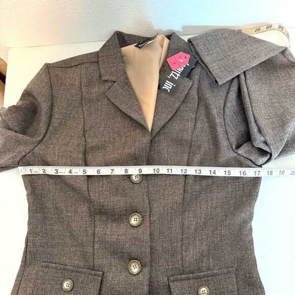 Y2K Donutz Brown Blazer Jacket Size 7 NWT - Picture 9 of 9